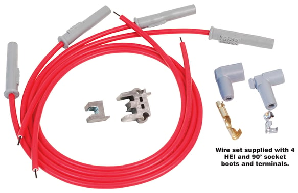 MSD Universal 4 Cyl Plug Wire Kit