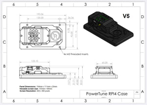 Powertune Digital Dash V5 7"